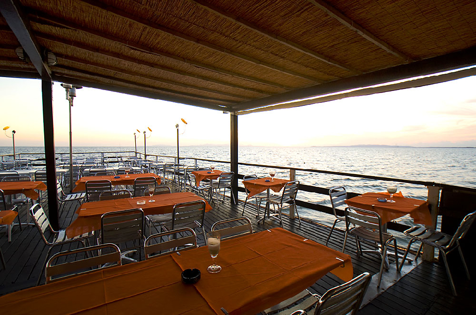 Terrazza al tramonto